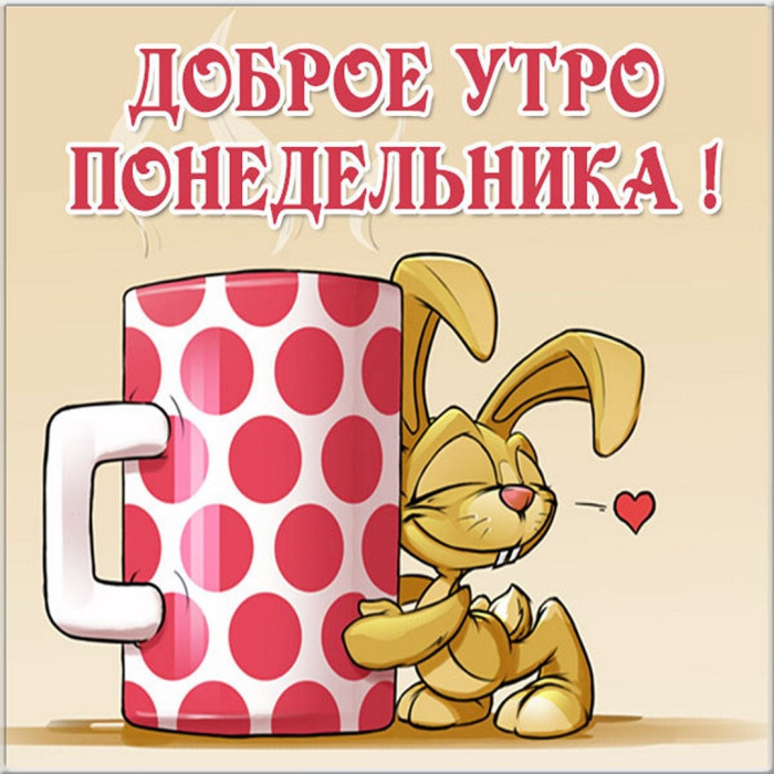 Картинки с Добрым утром понедельника (260 открыток). 
