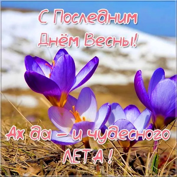 Картинки с последним днем весны (100 открыток). Картинки с надписями: последний день весны, до свидания весна, прощай весна