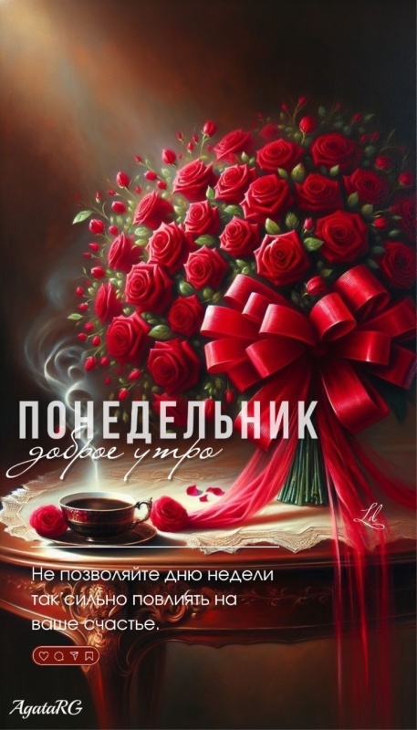 Открытки с Добрым утром понедельника (80 картинок)