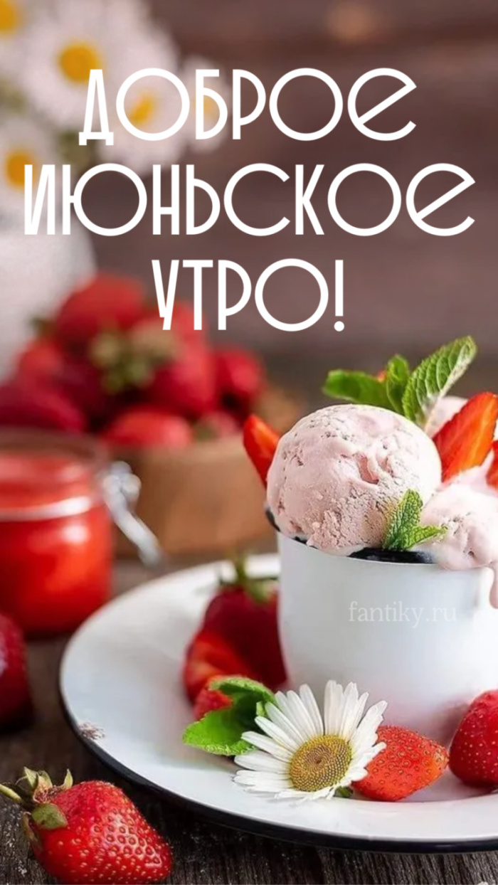 Картинки с добрым июньским утром (140 открыток). Позитивные картинки с пожеланием Доброго июньского утра