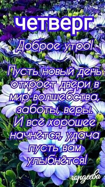 Картинки Доброе утро четверга (80 открыток). Красивые картинки Доброе утро четверга