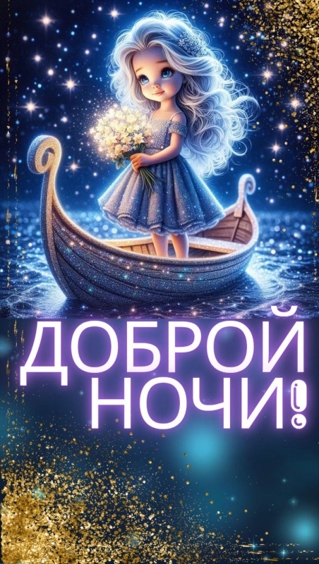 Картинки Спокойной ночи красивые, летние, прикольные. 
