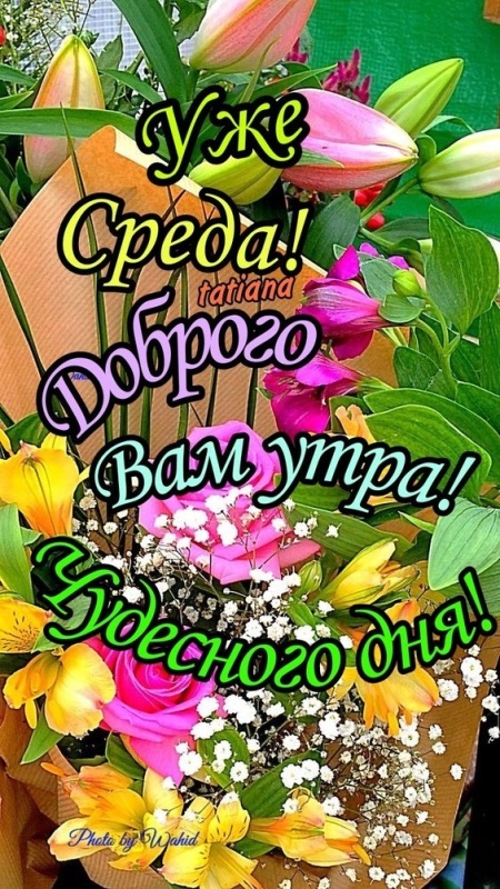 Картинки Доброе утро среды (90 открыток). Прикольные картинки Доброе утро среда