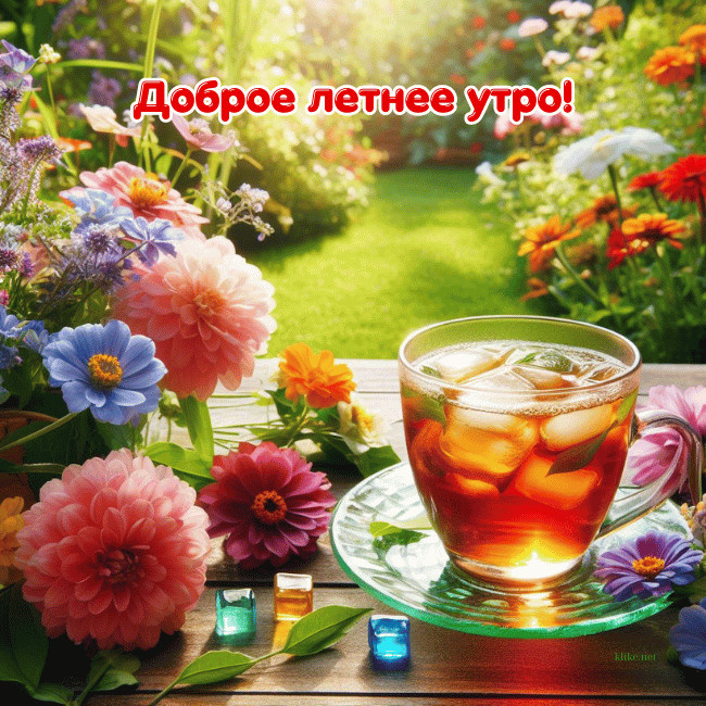 Картинки с добрым летним утром (195 открыток). Позитивные картинки с пожеланием Доброго летнего утра