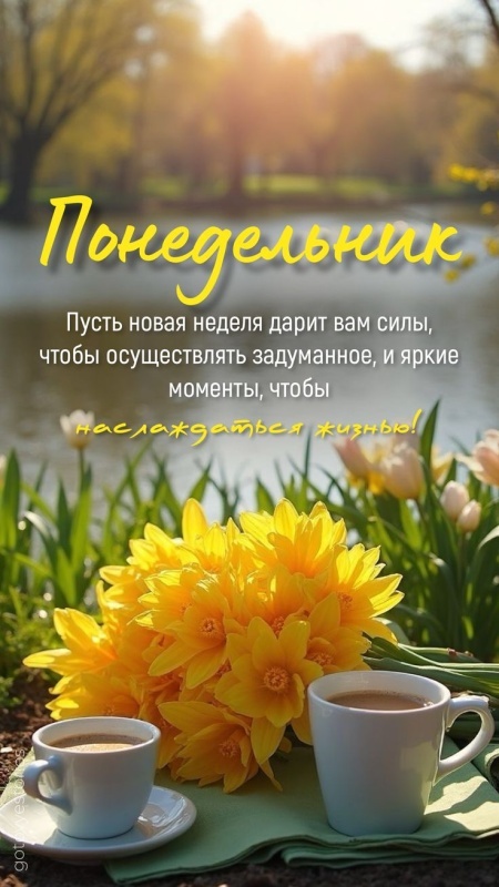 Картинки "Доброе утро понедельника"