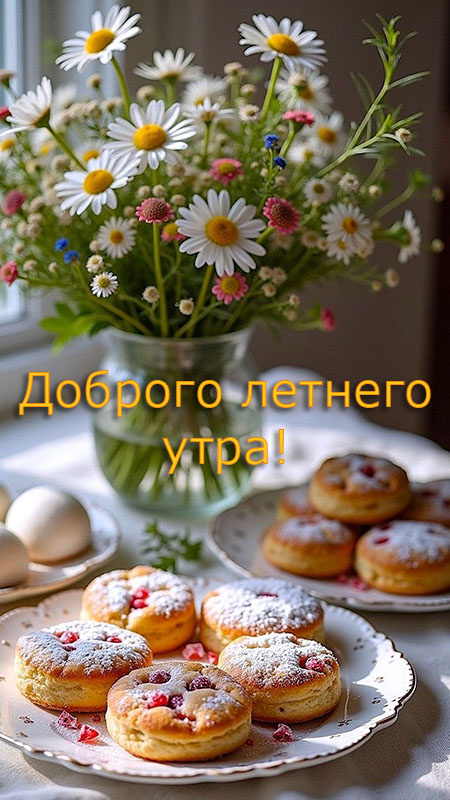 Картинки с добрым летним утром (70 открыток). Красивые картинки Доброе летнее утро