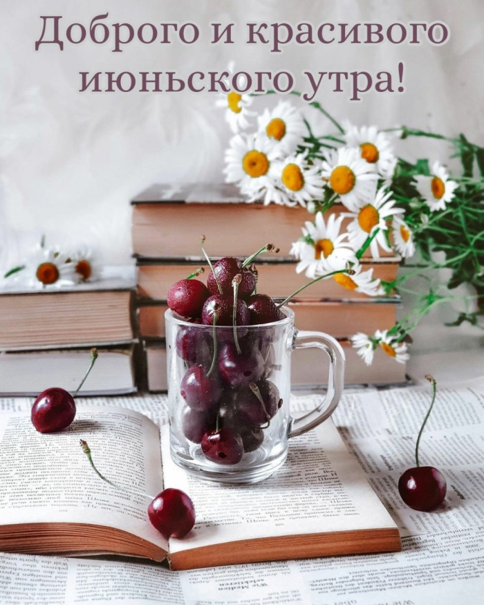 Картинки с добрым июньским утром (140 открыток). Доброе утро июня: картинки с надписями