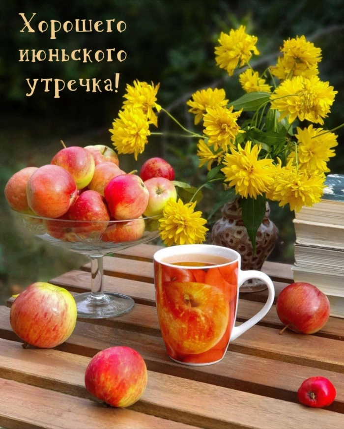 Картинки с добрым июньским утром (140 открыток). Доброе утро июня: картинки с надписями