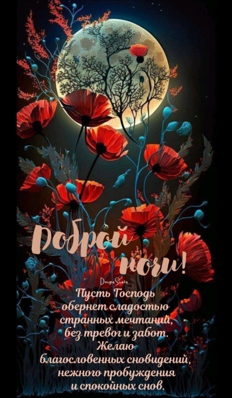 Картинки "Доброй летней ночи". Красивые открытки Доброй летней ночи с цветами