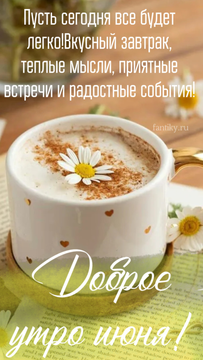 Картинки с добрым июньским утром (140 открыток). Позитивные картинки с пожеланием Доброго июньского утра