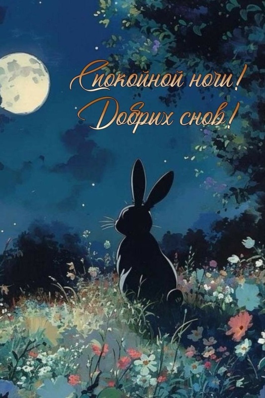 Картинки Спокойной ночи красивые, летние, прикольные