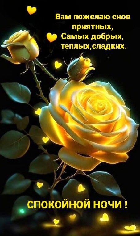 Картинки "Доброй летней ночи". Красивые открытки Доброй летней ночи с цветами