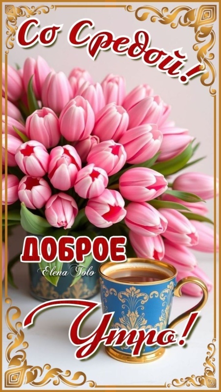 Картинки Доброе утро среды (90 открыток). Красивые картинки Доброе утро среды