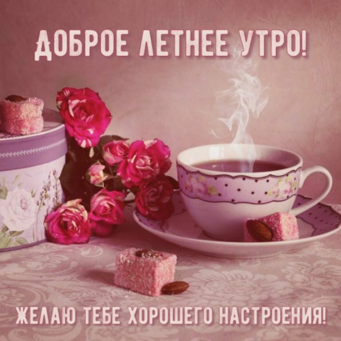 Картинки с добрым летним утром (195 открыток). Доброе летнее утро: картинки с надписями