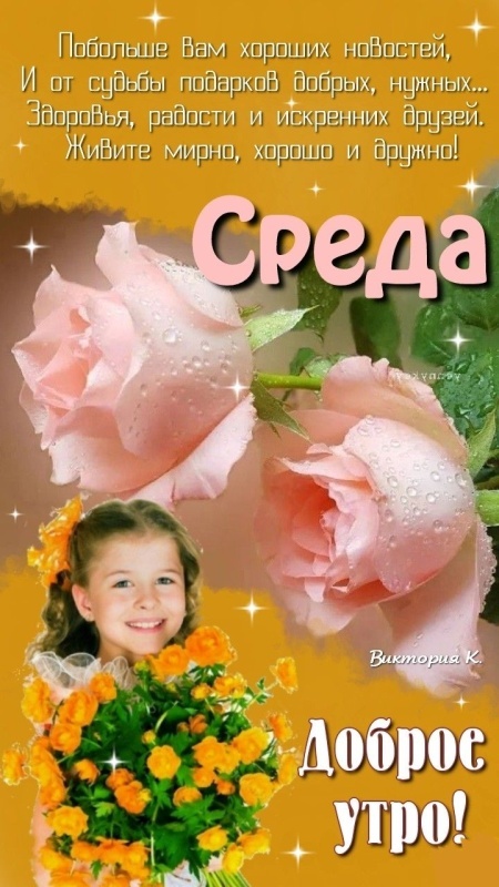 Картинки Доброе утро среды (90 открыток). Прикольные картинки Доброе утро среда