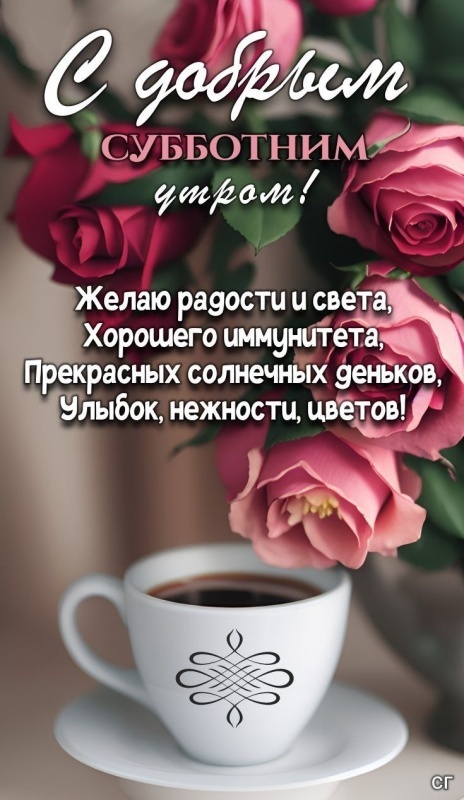 Картинки Доброе утро субботы. Красивые картинки Доброе утро субботы