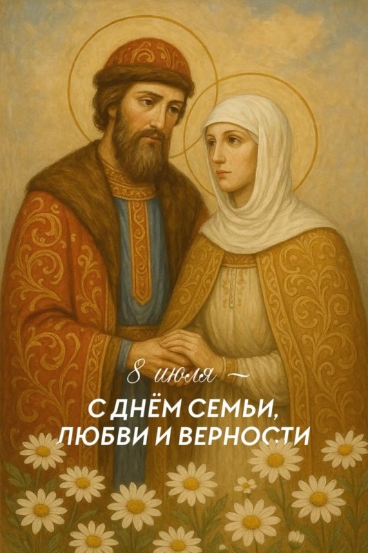 Картинки с Днем семьи любви и верности (90 открыток). Открытки на День семьи, любви и верности (с Петром и Февронией)