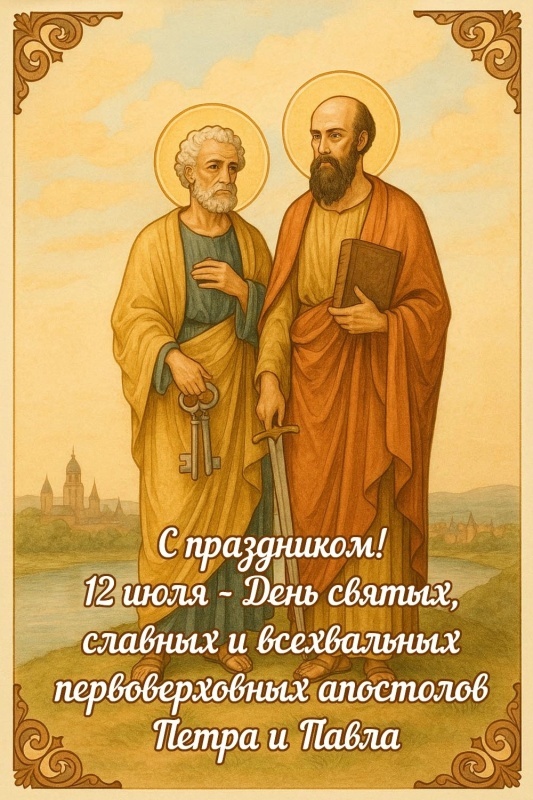 Картинки на День Петра и Павла (50 открыток). Красивые открытки с Днем Петра и Павла