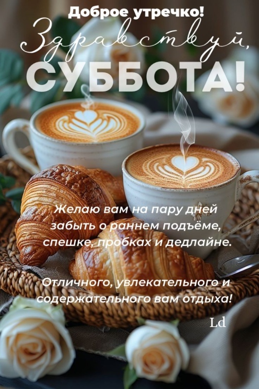 Картинки Доброе утро субботы. Доброе утро субботы - картинки с чаем и кофе