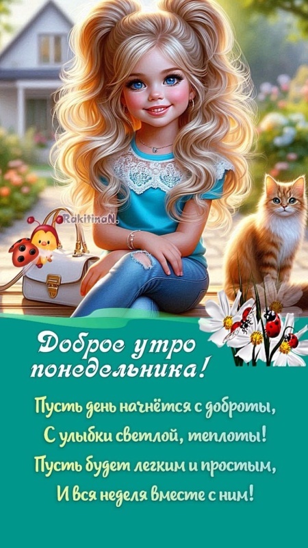 Картинки Доброе утро понедельника (70 открыток). Доброе утро понедельника - картинки позитивные