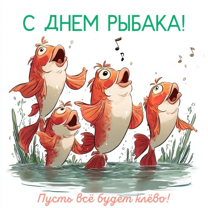 Картинки с Днем рыбака красивые и прикольные. Прикольные открытки с Днем рыбака