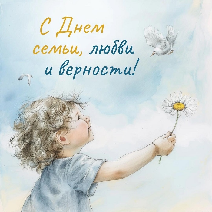 Картинки с Днем семьи любви и верности (90 открыток). С Днем семьи любви и верности - открытки прикольные