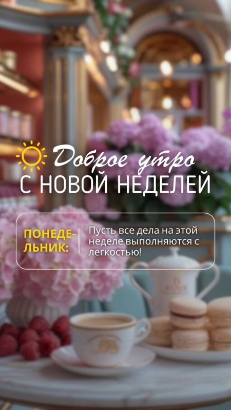 Картинки Доброе утро понедельника (70 открыток). Красивые картинки Доброе утро понедельника